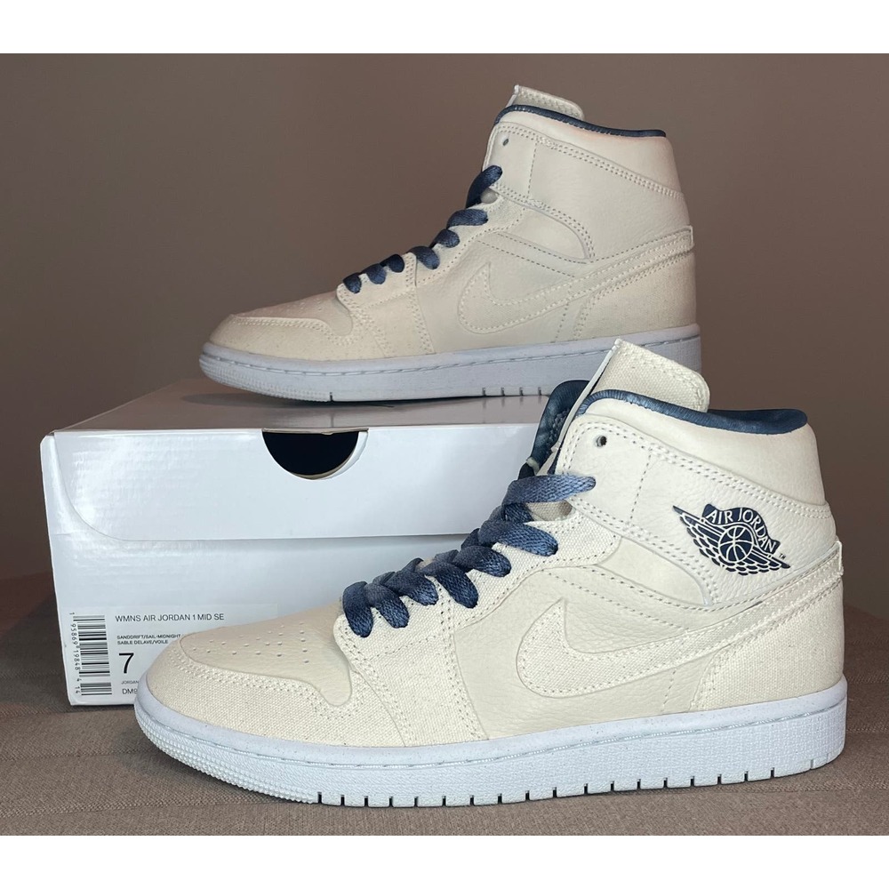 Air Jordan 1 Mid Sandrift/Sail (Women's) Size 7W